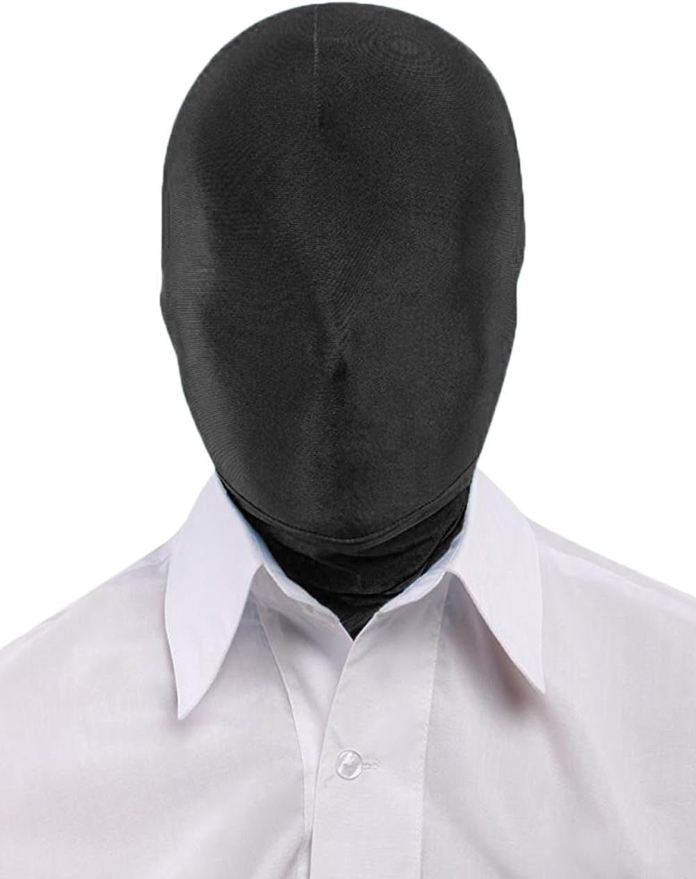 Seeksmile Unisex Spandex Zentai Hood Mask for Halloween Cosplay Costume Hood Open Face Faceless Mask
