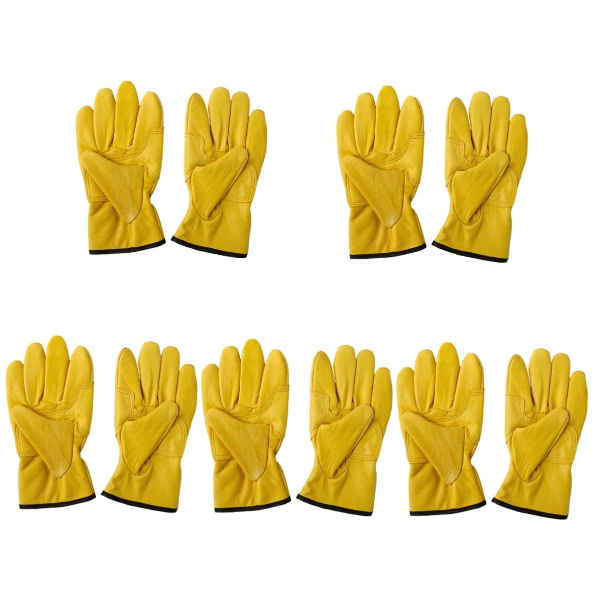 DOITOOL 5 Pares De Guantes De Ingeniería Guantes De Cuero Cálidos Para Hombres De Cuero Para Hombres Para El Trabajo De Cuero Aislados De