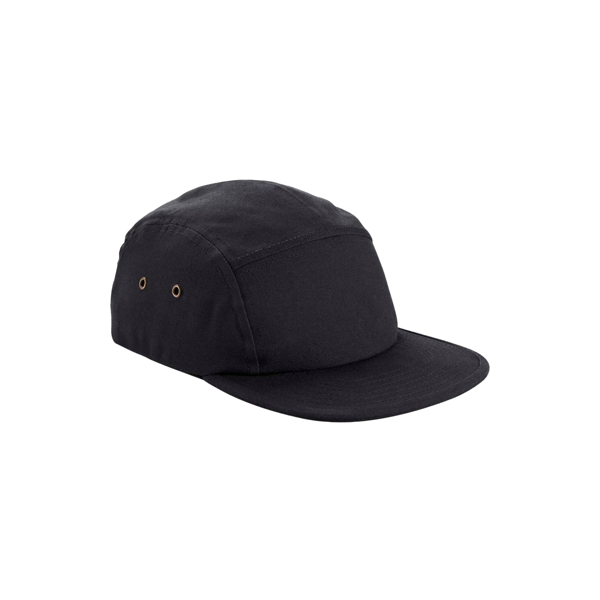 Beechfield® B64N Organic Cotton Unstructured 5 Panel Cap - Black