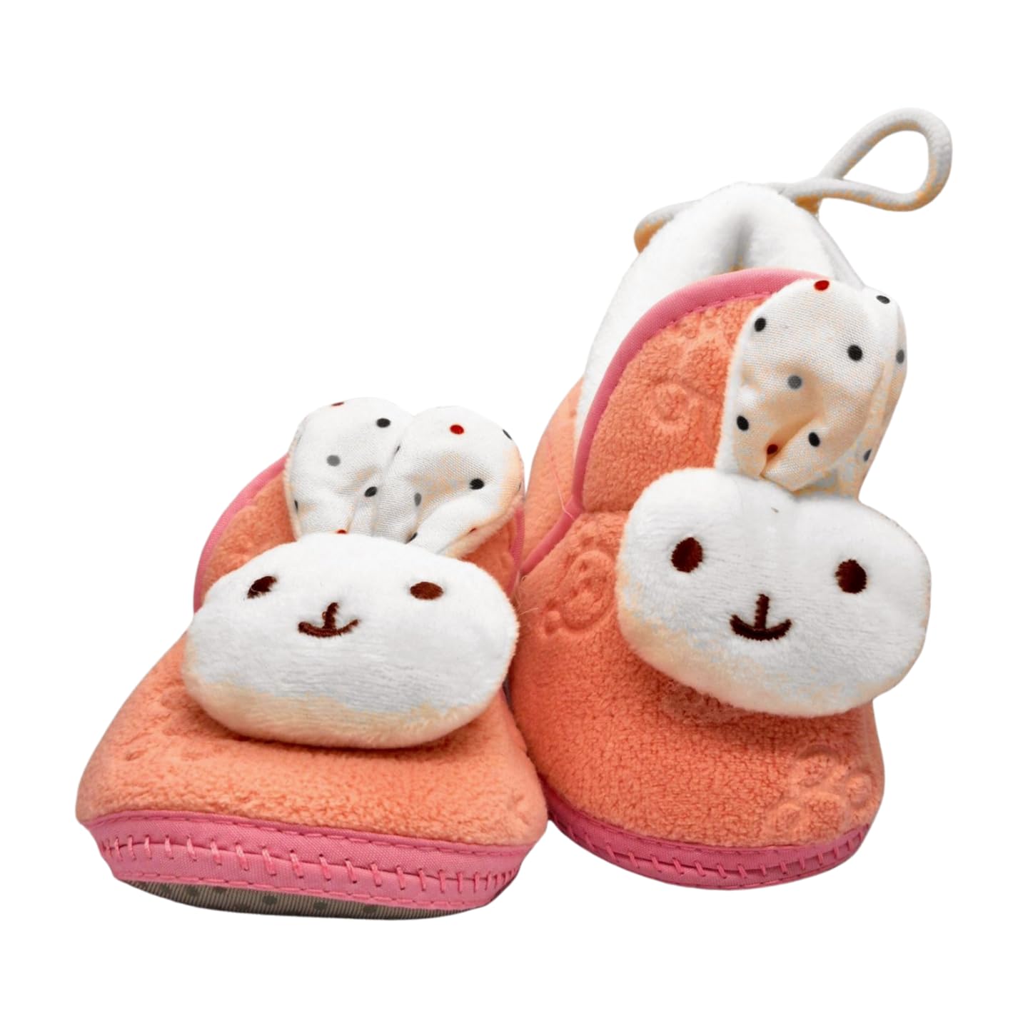 Baby Shoes with Lace, Pink, Soft and Comfortable, Anti-Slip Sole, Bunny Design, All Weather-image-24