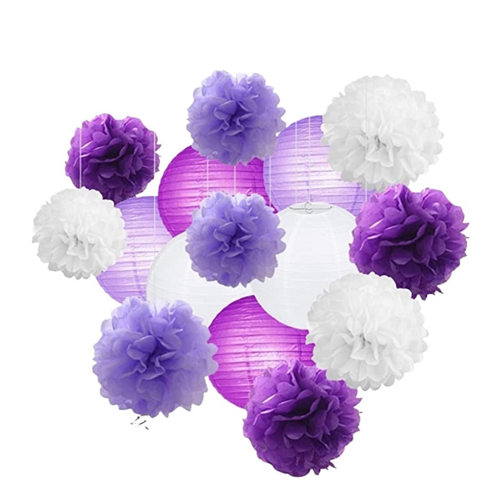 Paper Pompom Round Paper Ball Lantern Pom Poms