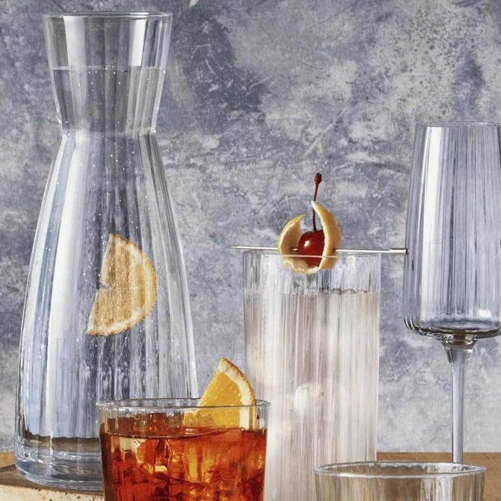 Set 9 Caraffa in Vetro assortite Bottiglia da Tavola Elegante per Vino Acqua o succhi anche come porta fiori brocche ristoranti hotel eleganza Design MADE IN ITALY