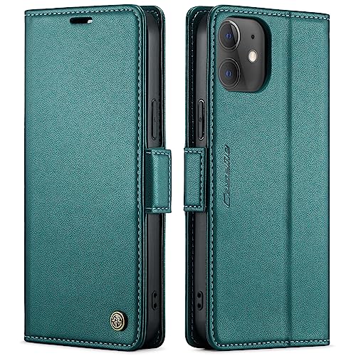 Étui iPhone 12 Pro blocage RFID housse protection cartes verte