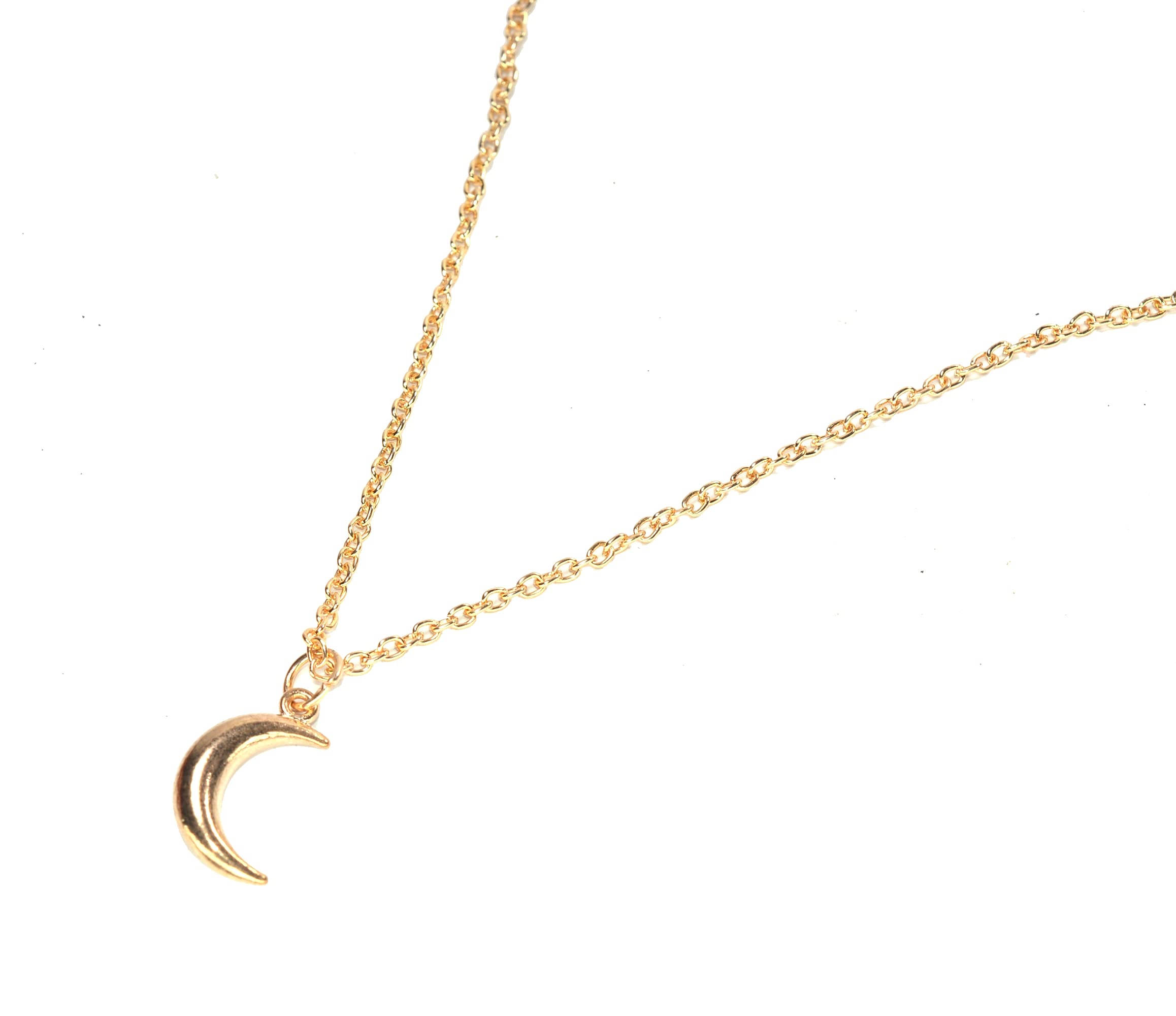 Frolics India Golden Sleek Long Adjustable Chain With Moon Pendent For Women & Girls (B0993R5BV3) Amazon Price History, Amazon Price Tracker