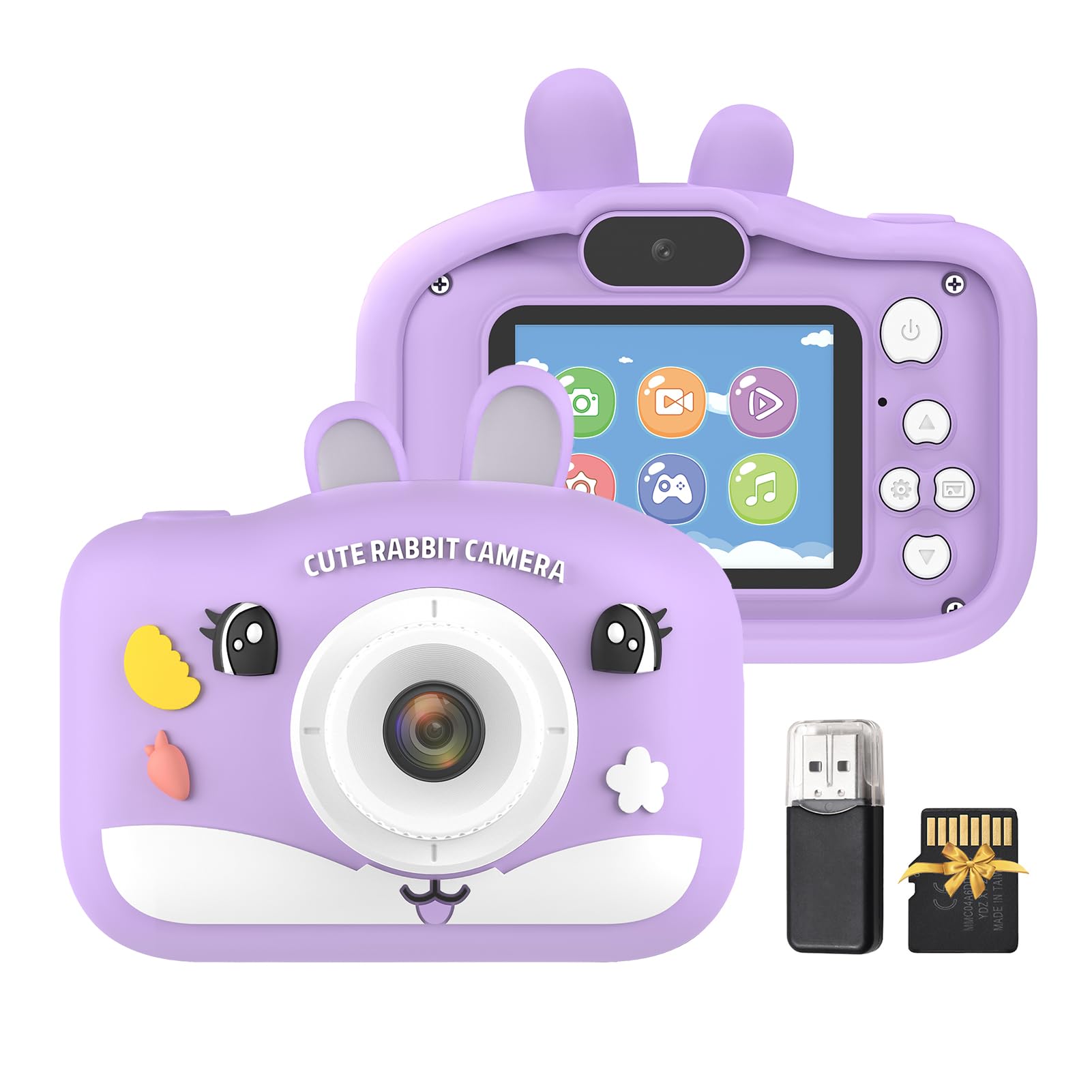 Andoer Kids Photo Camera with 32GB Card, 1080P HD Selfie Video Photo Camera for Kids, 2.0