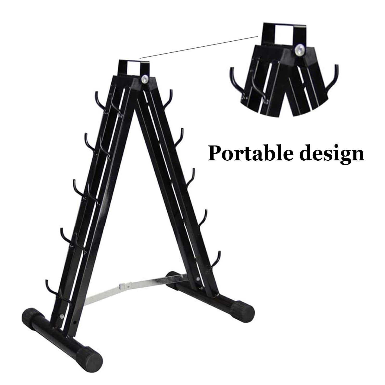 Soporte De Soporte De Almacenamiento For Mancuernas, Soporte De Acero For Almacenamiento De Mancuernas, Árbol De Mancuernas Con Marco En A, Juego De Pesas Con Mancuernas For Ejercicios De Gimnasio En
