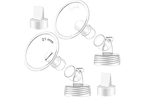 Spectra Breast Shield 21mm MyFit Flange Set Compatible with Spectra S2 S1 Breast Pump