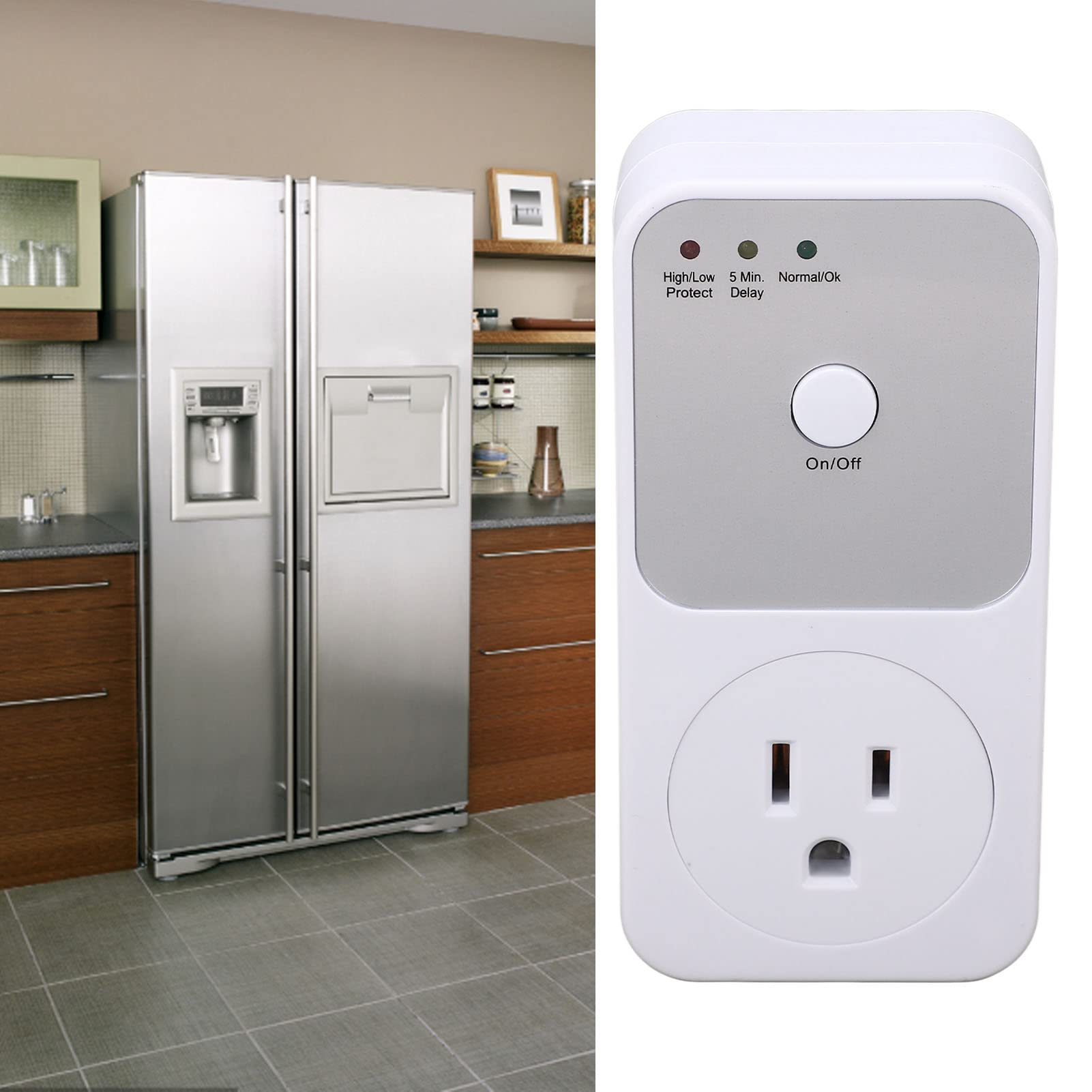 3pcs Refrigerator Voltage Protector Electric Washing Machine Socket AC, Multifunction Socket with Protection, Wall Mount, Power for TV, PC, Wholesale Business