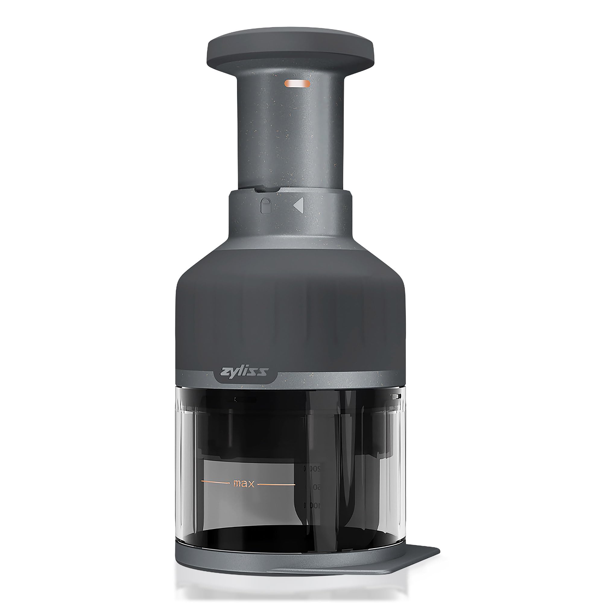 Zyliss Zick Zick 3 Manual Food Chopper, Manual Vegetable Slicer and Dicer with Stainless Steel Blade, for Veg, Onions, Nuts, Herbs and More