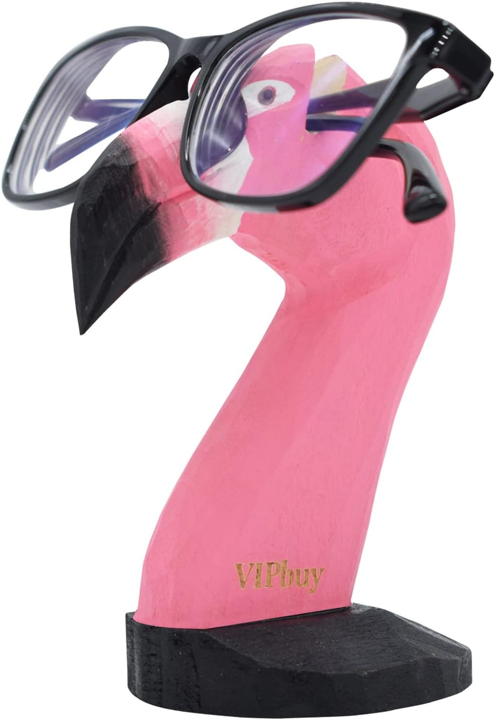 VIPbuy Handmade Wood Carving Eyeglasses Holder Stand Sunglasses Display Stand Home Office Desk Dรฉcor Gift (Flamingo)