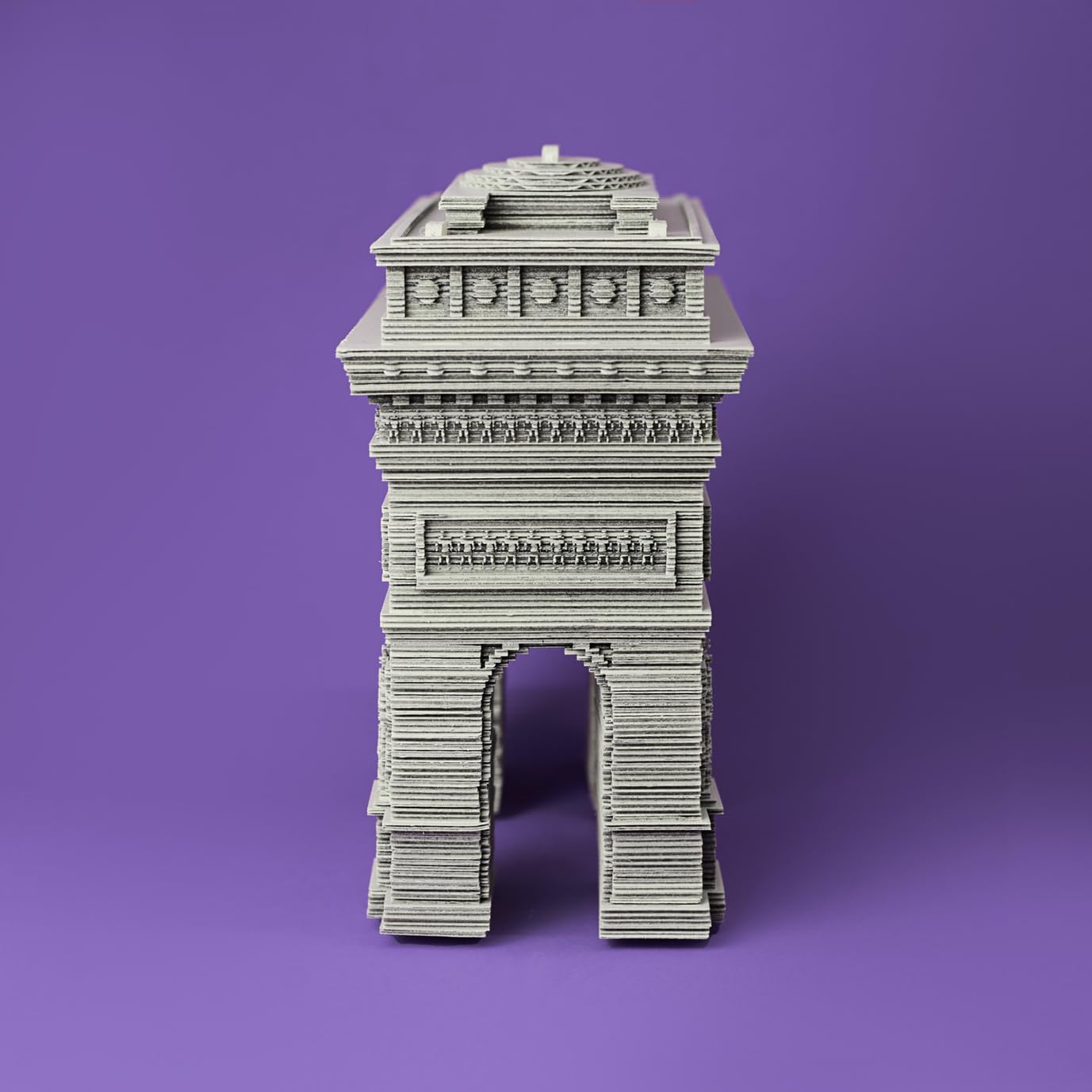Triumphbogen Paris 3D-Puzzle aus Karton – Skulptur-Bausatz