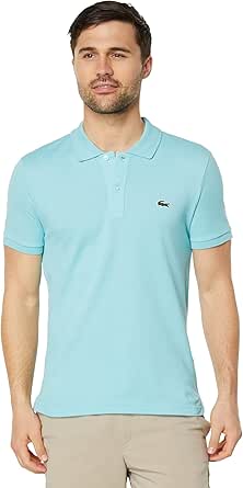Lacoste Mens Short Sleeve Pima Jersey Interlock Regular Fit Polo
