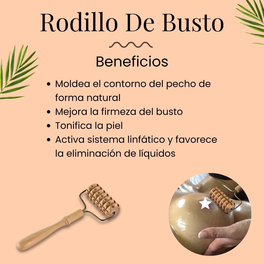 Kit Maderoterapia de Busto | Maderoterapia | Ideal para Masajes | Fabricado en Madera de Pino y Loto Natural | Diseñado por Maderoterapia Estética España