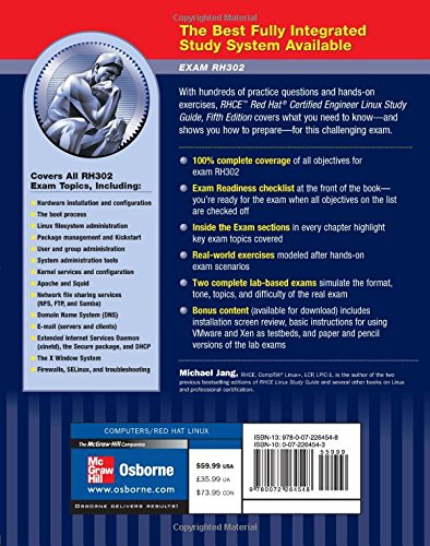 RHCE Red Hat Certified Engineer Linux Study Guide Exam (RH302) (RHCSA/RHCE Red Hat Enterprise Linux Certification Study Guide)