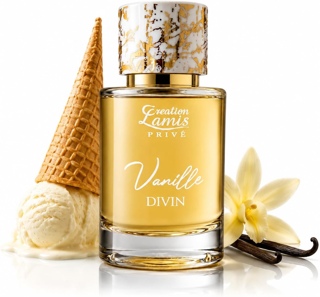 Privé Vanille Divin Perfume for Men & Women - 100ml / 3.4 fl.oz | Eau de Parfum (EDP) | Citrus, Floral & Woody Long Lasting Fragrance | Gift for Men & Women