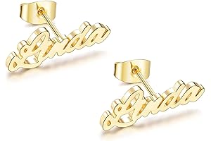 Personalized Name Stud Earrings: Elevate Your Style with a Touch of Sentiment