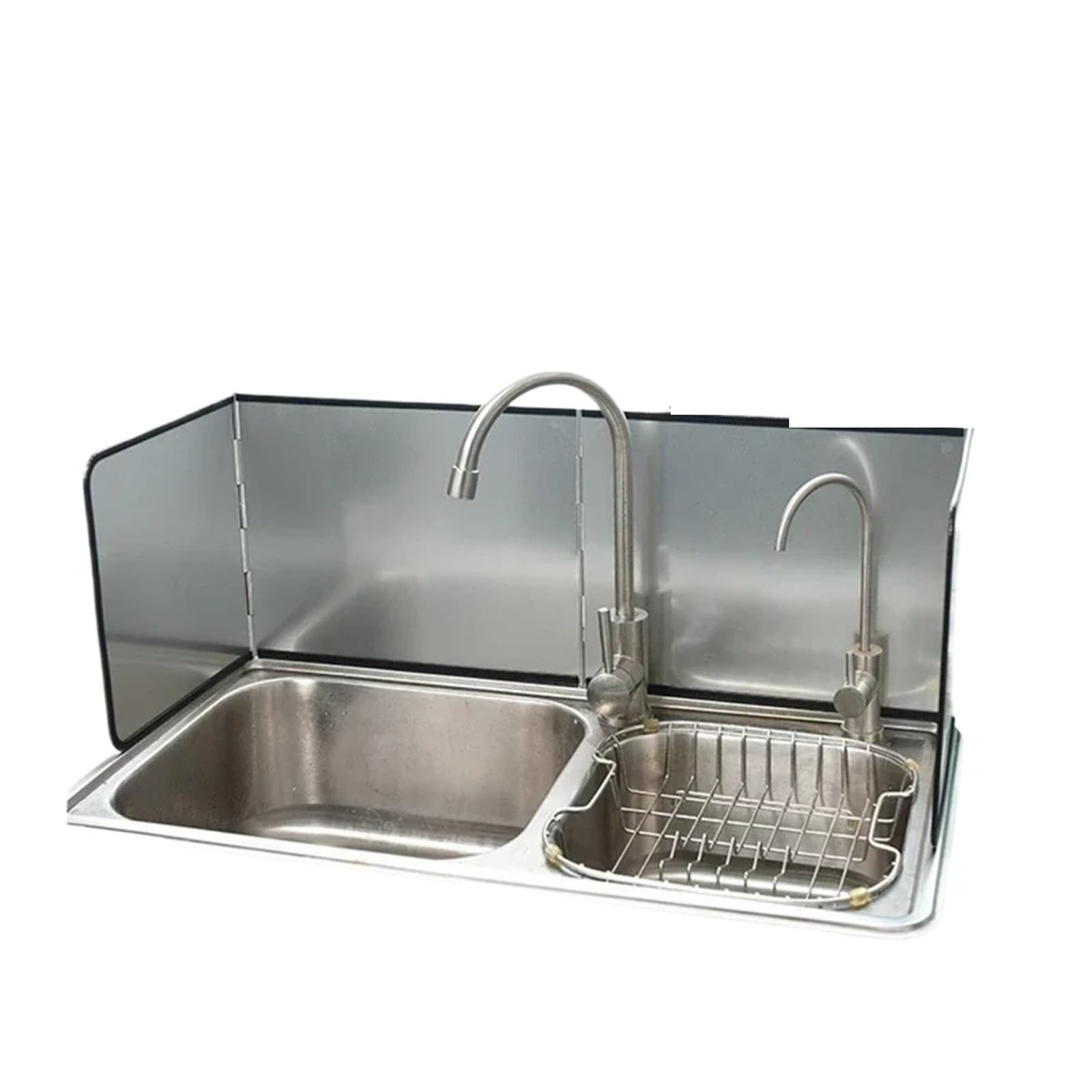 Compatible avec les crédences d'évier de cuisine, panneaux galvanisés, protections anti-éclaboussures et plaques cuisson à gaz(Four pieces.)