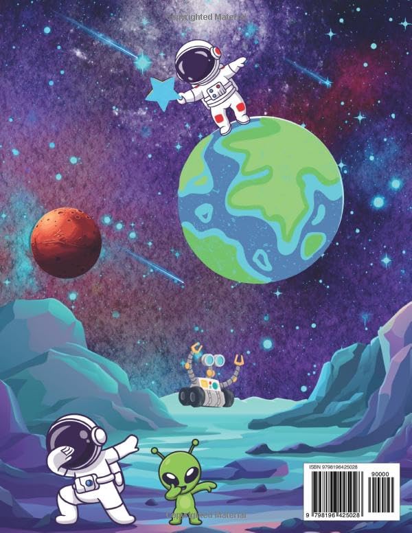 Space Adventure Coloring Book: Fun & Easy Coloring Pages for Kids Ages 4–8 Featuring Rockets, Astronauts, Planets, and Aliens image 3
