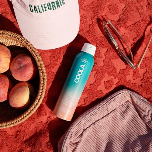 COOLA Organic Sunscreen SPF 70 Sunblock Spray, Dermatologist Tested Skin Care for Daily Protection, Vegan and Gluten Free, Peach Blossom - Image 4