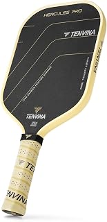 TENVINA Pickleball Paddles, Thermoformed 4 Layers Carbon Fiber Pickleball Paddle, Pickle Ball Paddle USAPA Approved with Dominant Power and Larger Sweet Spot