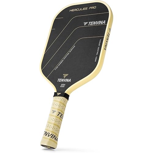 TENVINA Pickleball Paddles, Thermoformed T700SC Carbon Fiber Pickleball Paddle, Pickle Ball Paddle USAPA Approved with Dominant Power and Larger Sweet Spot