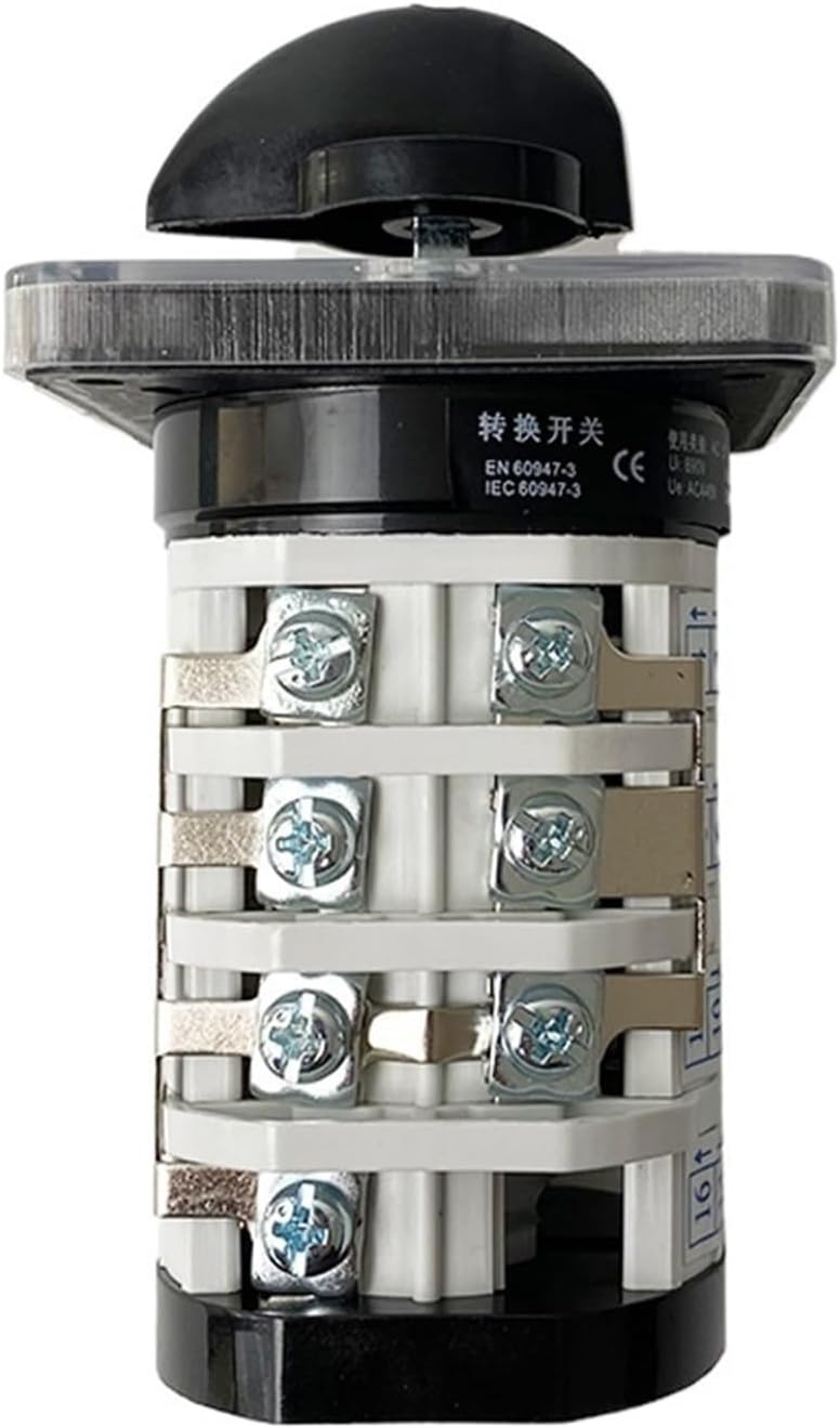Rotary Switch knob 8 Position 0-7 YMZ12-32/4 Universal Manual Electrical Changeover cam Switch 32A 690V 4 Section(Customize Diagram)