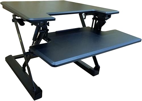 Hanover Escritorio de pie para oficina de 27 pulgadas de ancho, color negro disponible en Yaxa Colombia