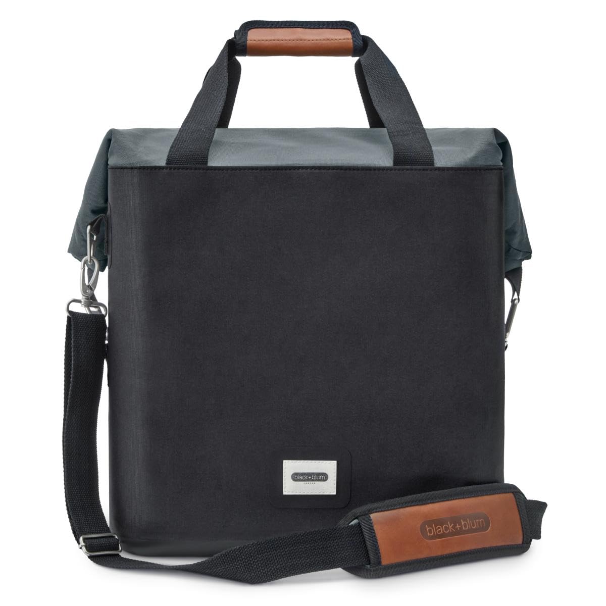 BLACK + BLUM Glacière Souple Isotherme | Étanche | 25L | Ardoise | Fermeture Roll Top, PET Recyclé, Sans BPA, Sac Glacière, Pique-Nique, Courses, Aliments & Boissons, Réutilisable