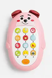 Celular infantil musical brinquedo (rosa claro)