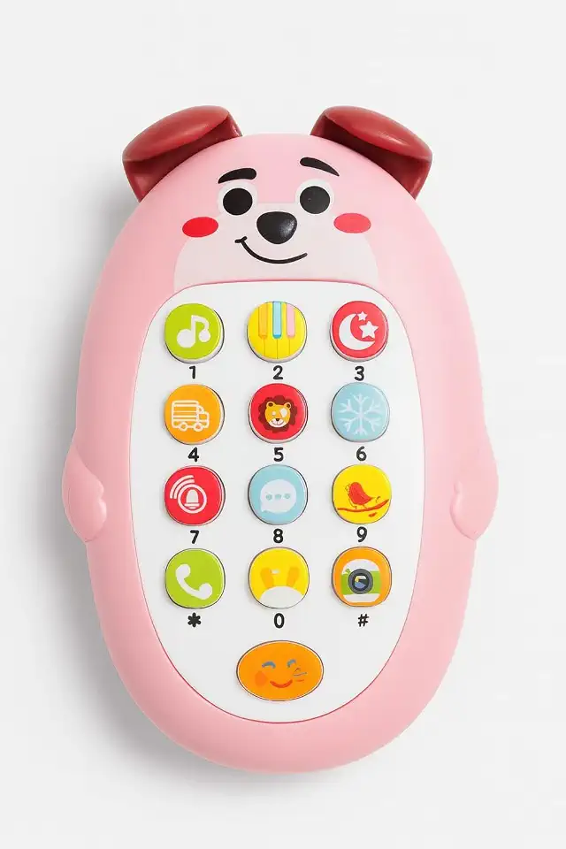 Celular Infantil Musical Rosa Claro