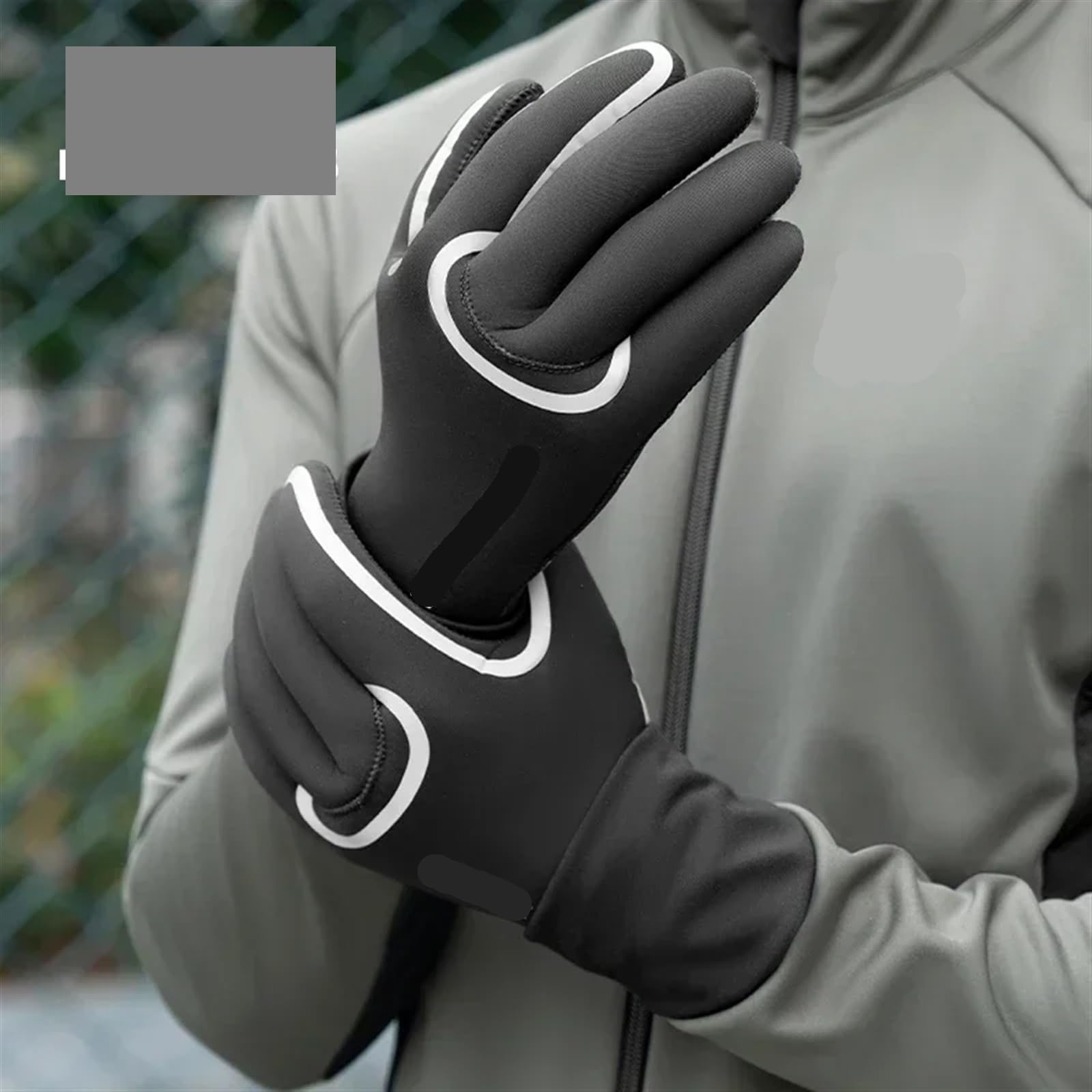 Guantes cálidos de Invierno a Prueba Viento, Manoplas Impermeables for Deportes Bicicleta, Guantes Lana, Antideslizantes for Montar en esquí y Motocicleta para Ciclismo