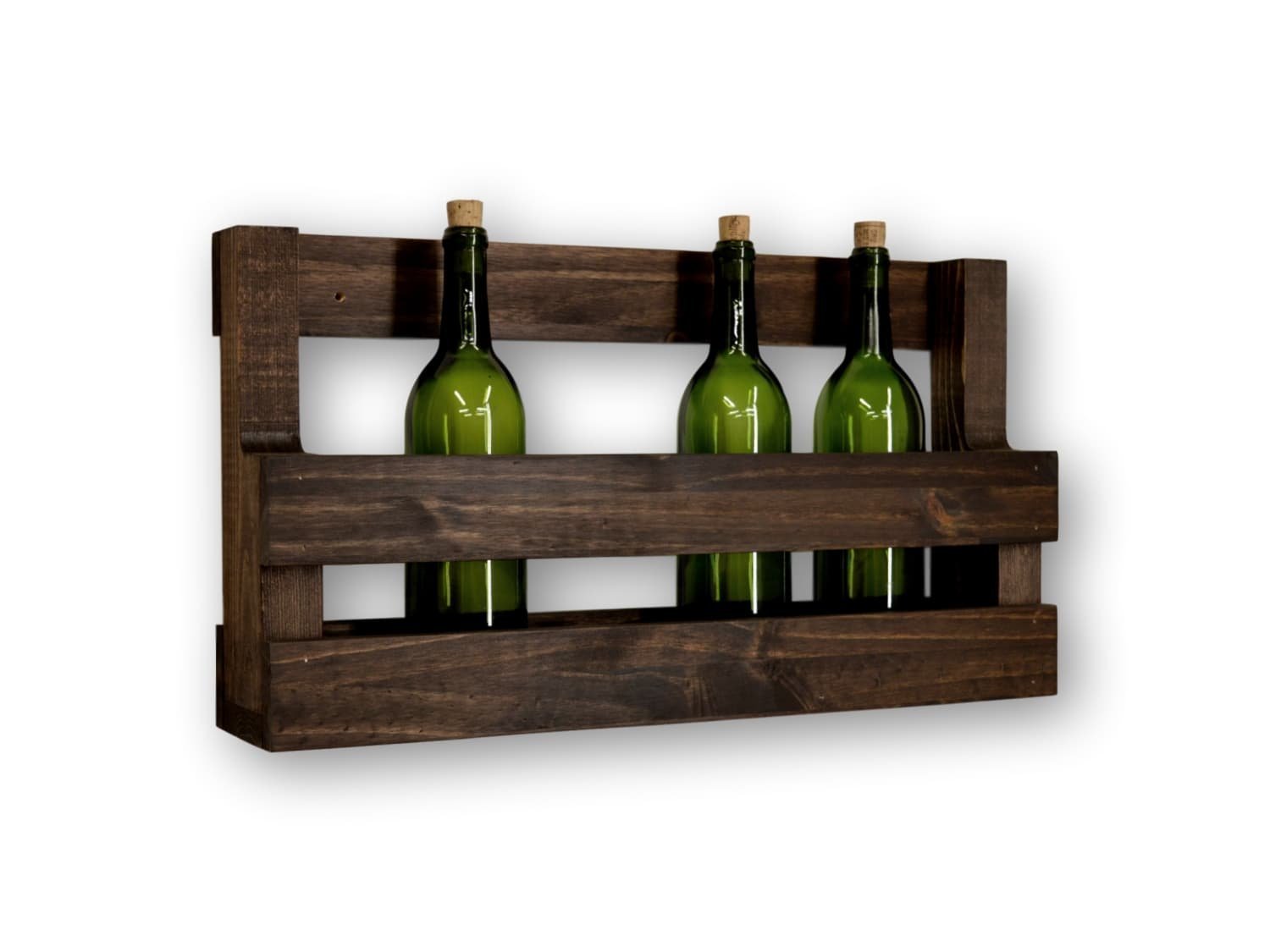Handmade Six Bottle Wine Rack Wall Bar Liquor Handmade Products