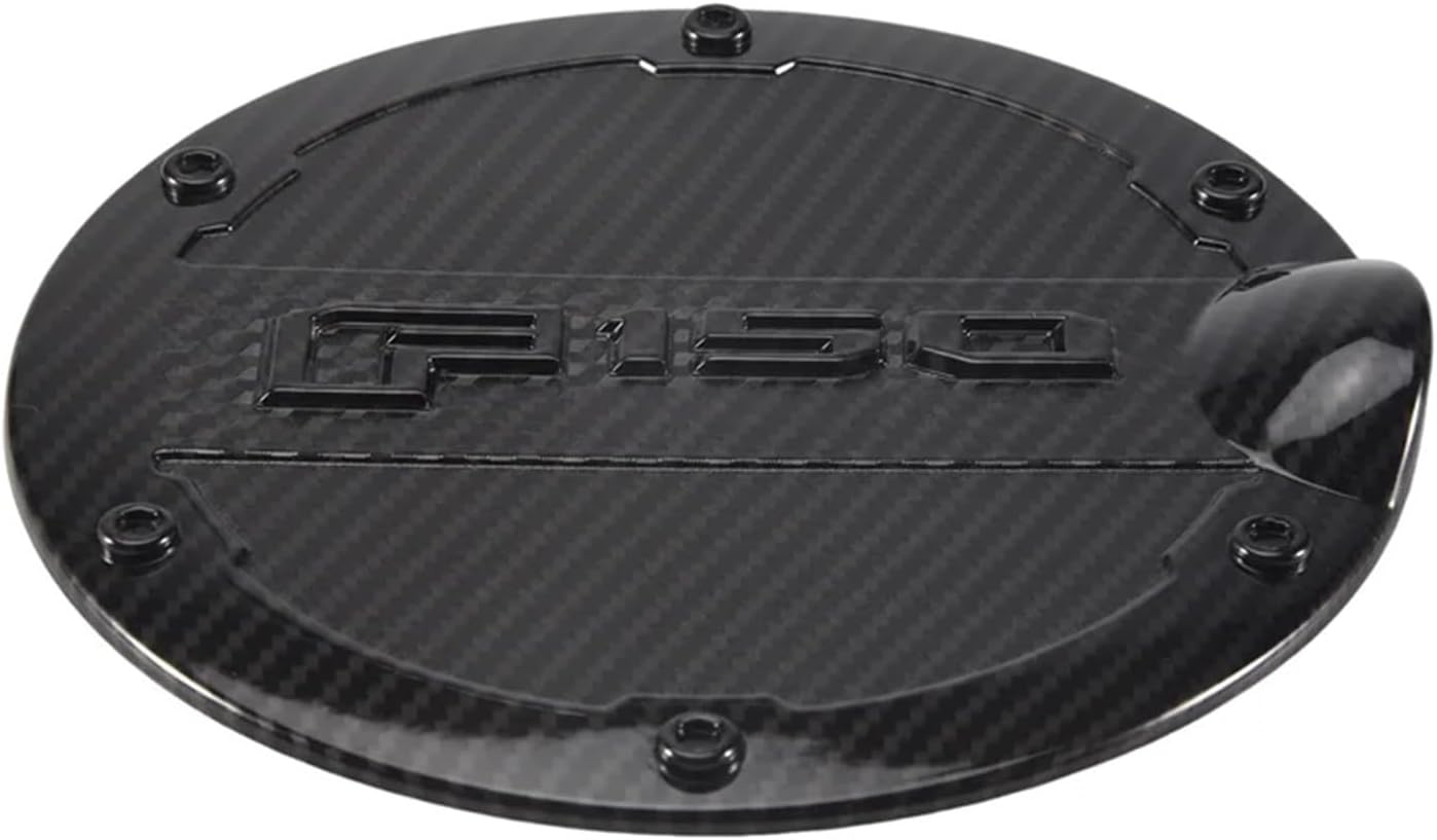 Compatible For Ford F150 F-150 Raptor 2015-2020 Car Carbon Fiber Fuel Tank Cover Gas Door Cap Oil Door Trim Cover