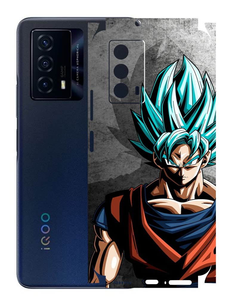 AtOdds - Vivo IQOO Z5 Mobile Back Skin Rear Screen Guard Protector Film Wrap (Coverage - Back+Camera+Sides) (Goku) (B0BPCMV7C7) Amazon Price History, Amazon Price Tracker