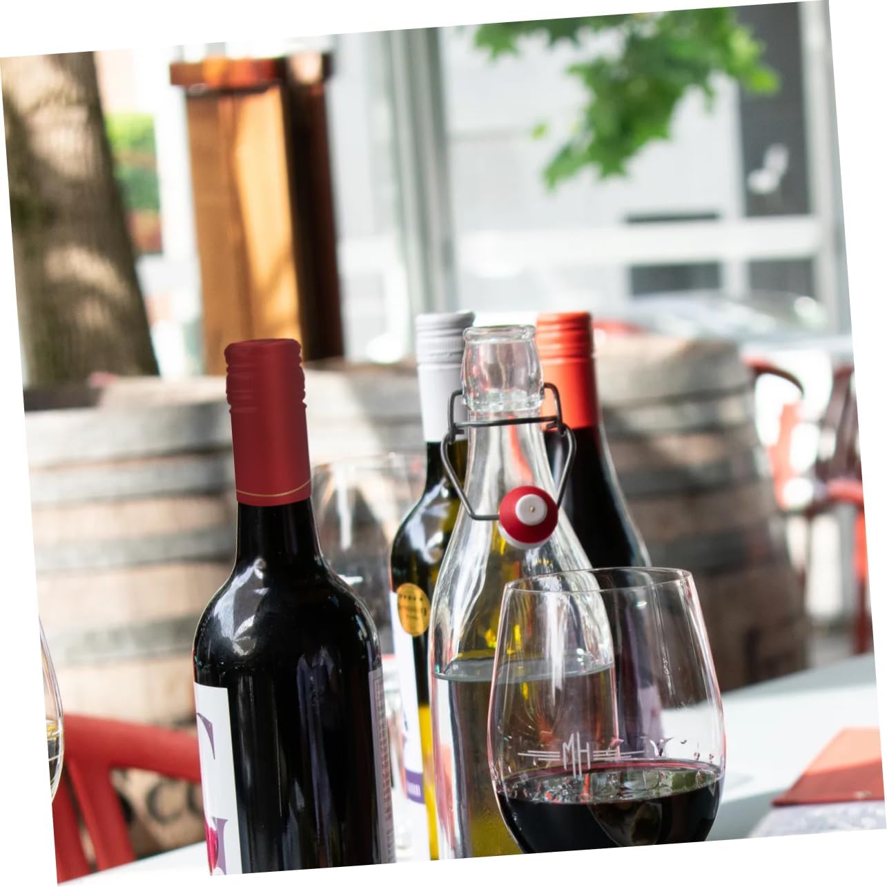 50pcs Red Wine Bottle Heat Shrink Sealing Caps Plastic