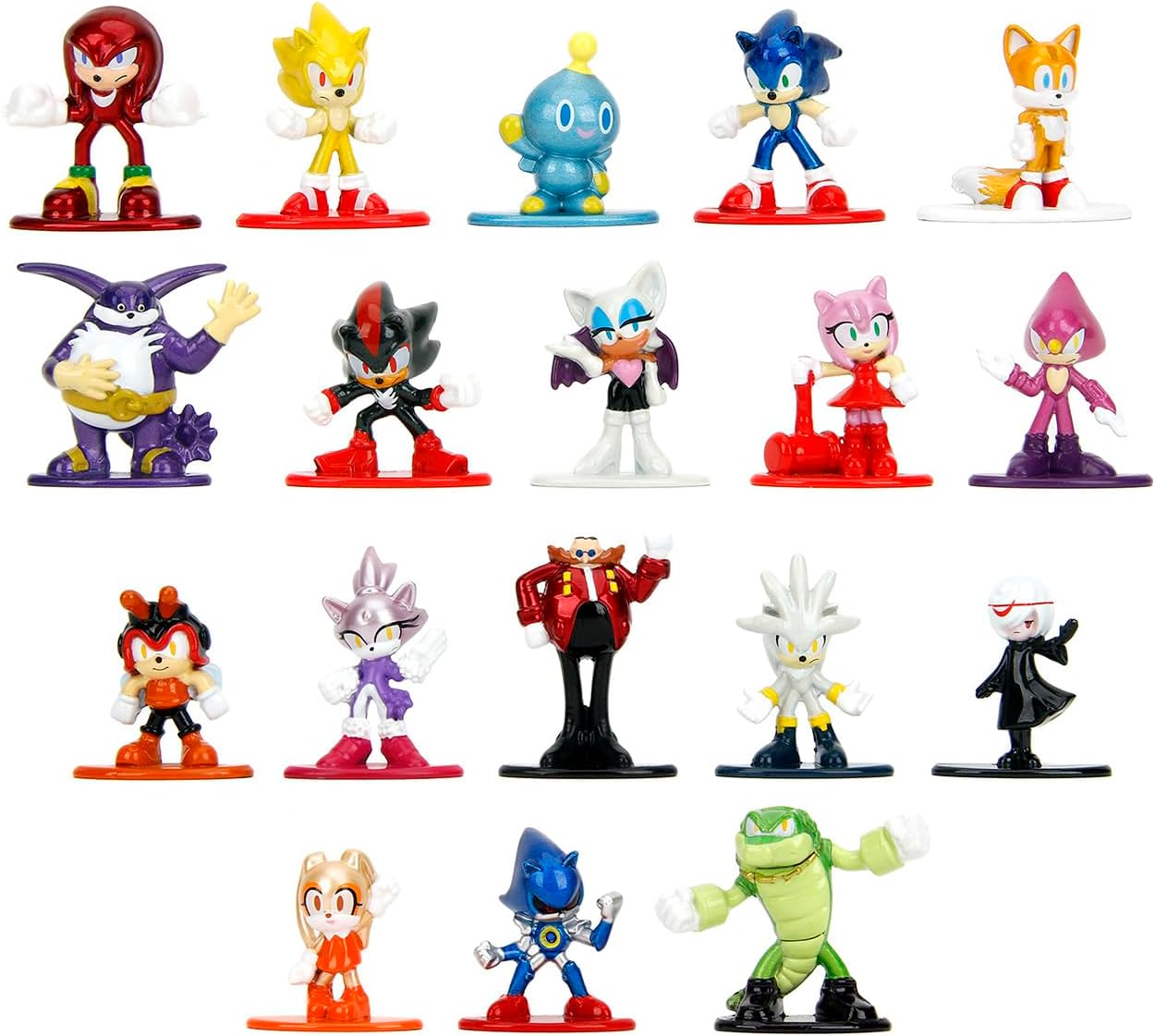 Set of 18 Diecast Figures Nano Metalfigs Series by Jada 35642
