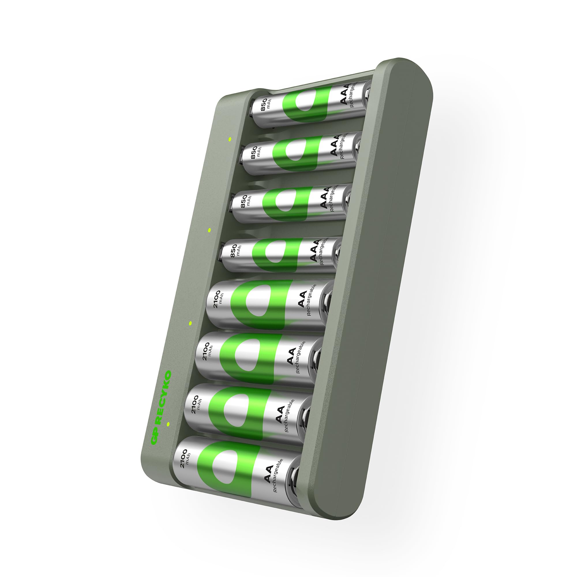 GP RECYKO ładowarka USB model GP E821 w zestawie 4 x RECYKO AA 2100 mAh 4 x RECYKO AAA 850 mAh akumulator