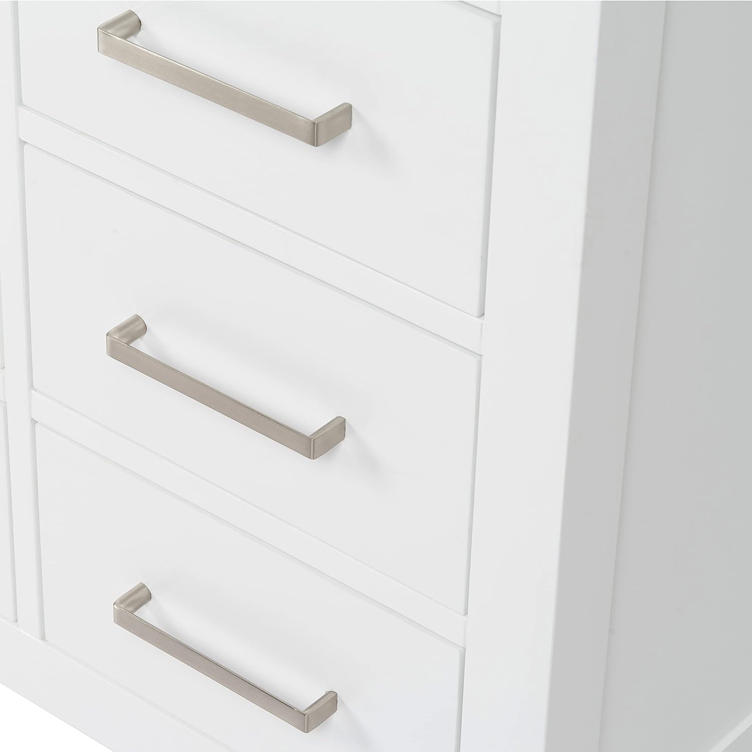 Cambridge 55" White Hardwood Single Basin Vanity with Quartz Top