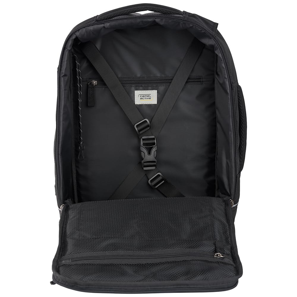 camel active Męski plecak Connect, czarny, czarny, l