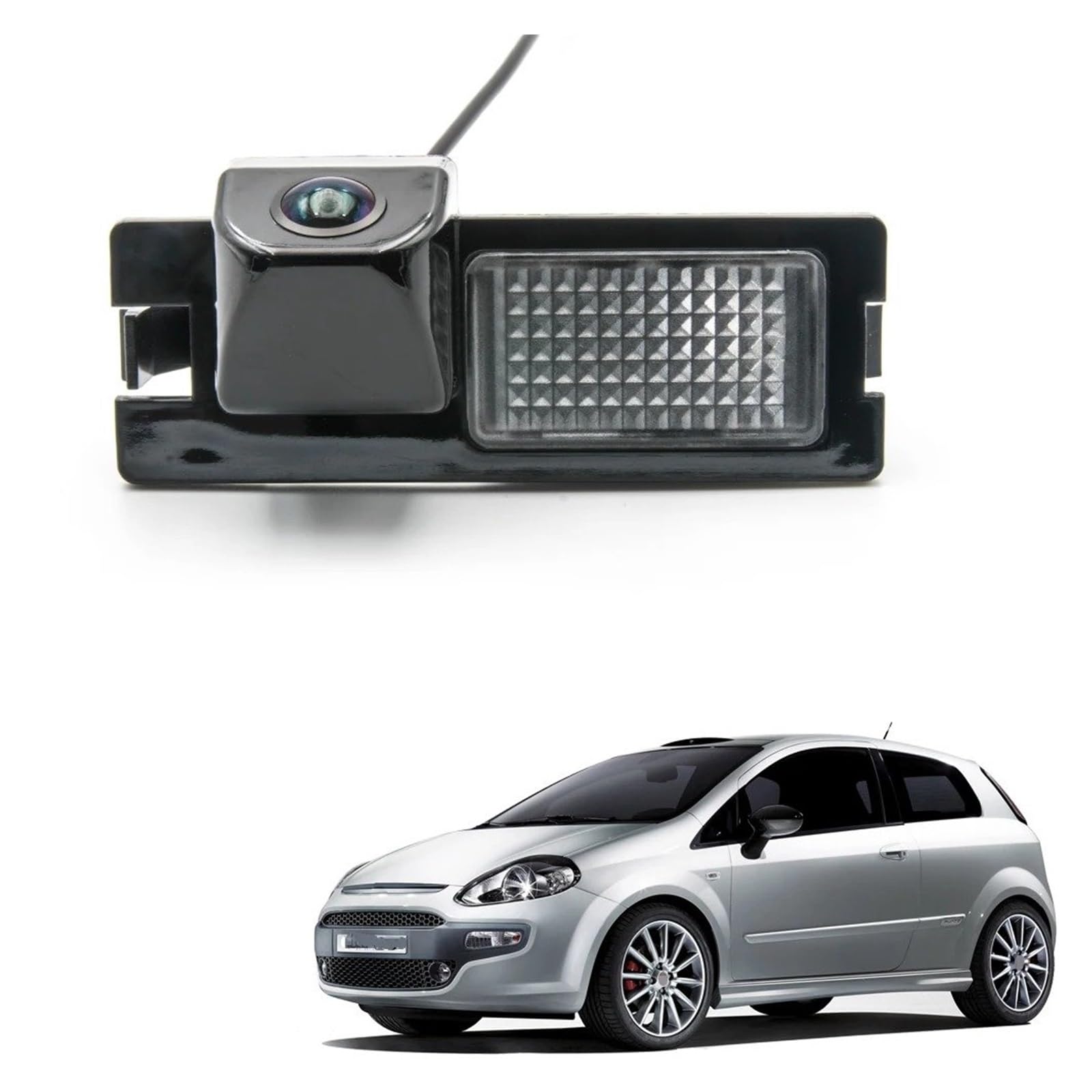 Telecamera Posteriore Per Fiat Per Grande Per Punto Per EVO CCD HD AHD Fisheye Telecamera Per Retrovisione Accessori Per Monitor Di Parcheggio Retromarcia Per Auto(D170 AHD 720P)
