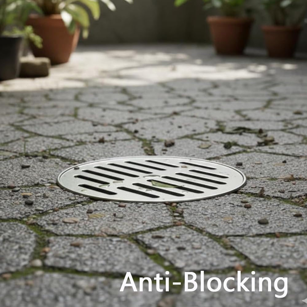 Cubierta de drenaje de piso de acero de alta calidad, rejilla de drenaje HeavyDu para ducha, sótano, patio y colador de agua eficaz para tuberías de 150 mm