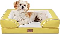Vista 112 de Comfort Expression - Cama ortopédica para perros extragrandes, 42 x 30 pulgadas, cama impermeable y de apoyo de espuma con cojines removibles, sofá