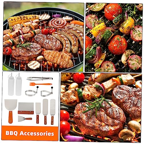 Kit de utensilios de barbacoa portátil de acero inoxidable miniatura 5