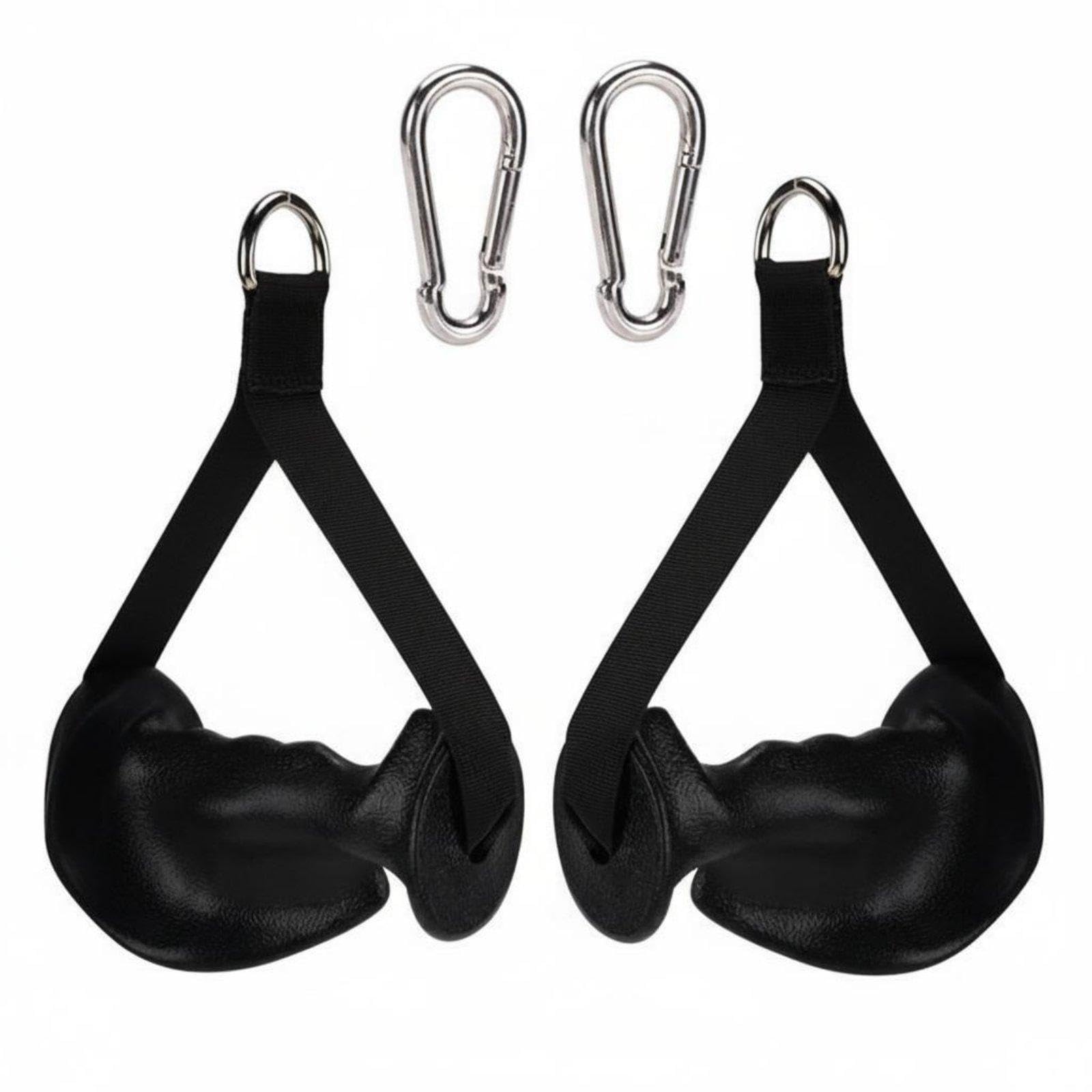2 Pieces Cable Machine Handle Non-Slip Resistance Band Handle Heavy Duty Ergonomic Fitness Grip Ergonomic W 2 Buckle | Home Gym Attachments | Strength Training | Fitness Running & Yoga-image-16