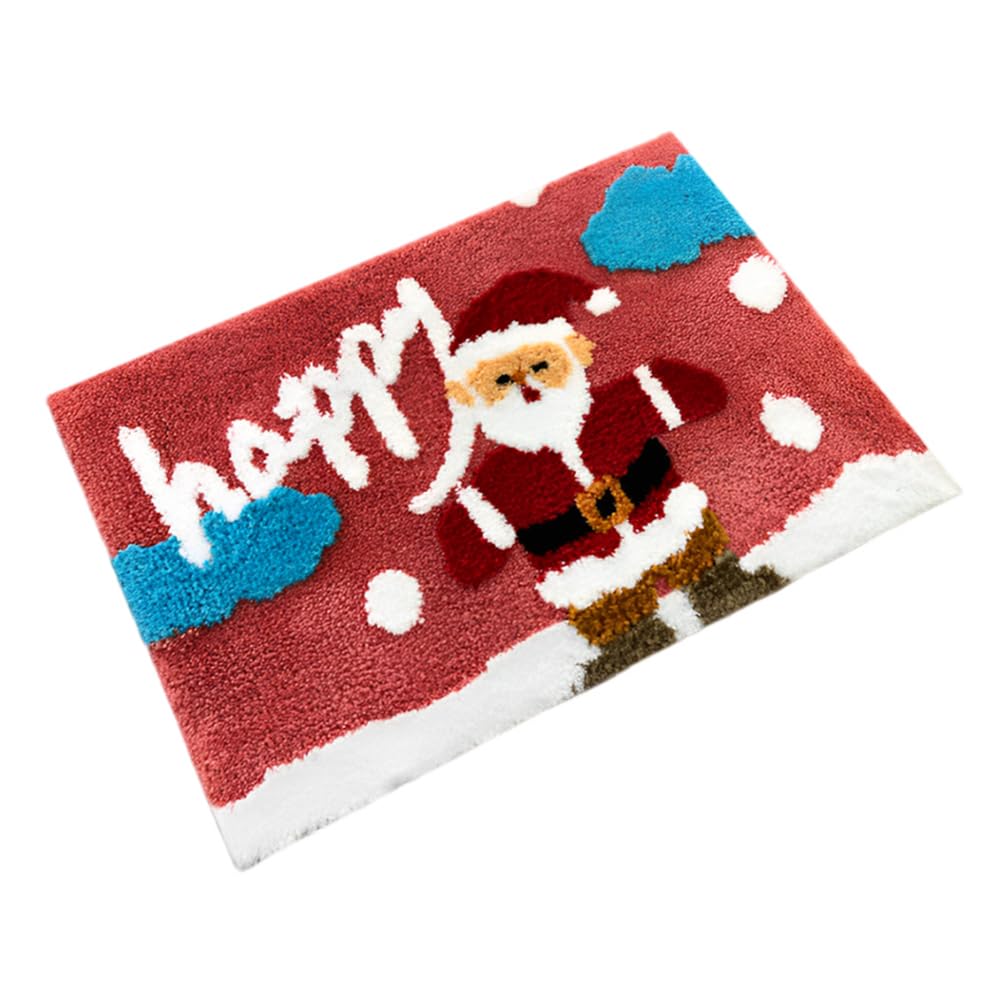 Świąteczne dywaniki kuchenne 51 cm x 76 cm Boże Narodzenie mata świąteczna dekoracja wycieraczka świąteczna wycieraczka dywan wejście antypoślizgowa mata zatrzymująca brud na zewnątrz wewnątrz