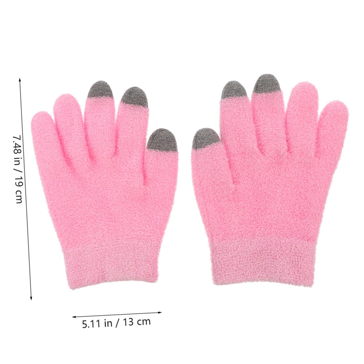 NOLITOY 2 Paare Feuchtigkeitsspendende Touchscreen handschuhe und Anti rutsch socken Set aus Weichem Garn Strapazierfähig und Angenehm für Trockene Hände und Füße Geeignet für