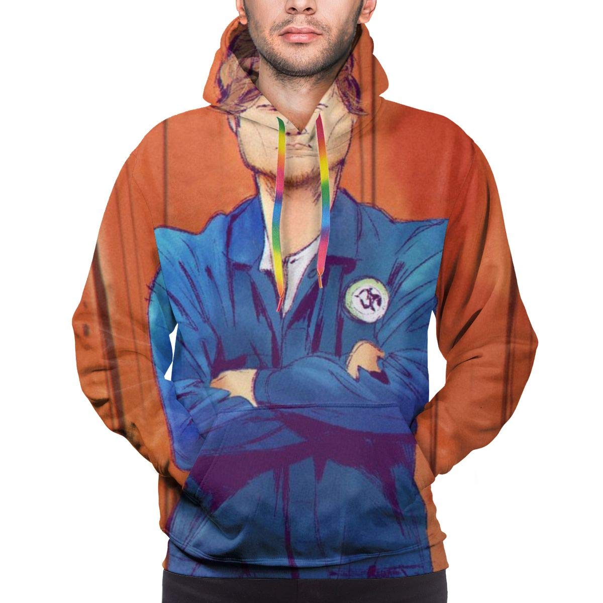 LPIZOGFA Graphic Hoodies Letterkenny Tight Fit XXL Men's Hoodie Black