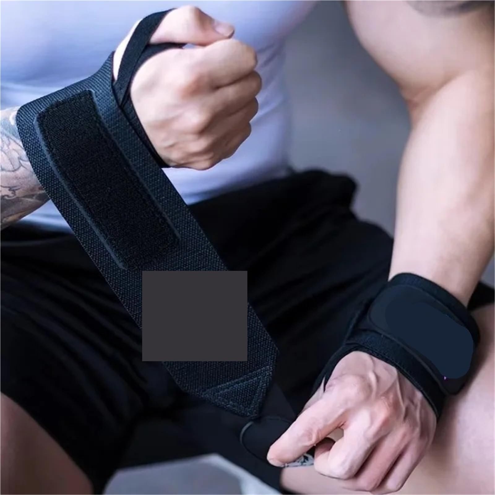1 Paar Handgelenkbandagen Coole Gewichtheberunterstützung for das Fitnessstudio Fitnesstraining Gewichthebergurte mit Daumenschlaufe für Sommer-Sport