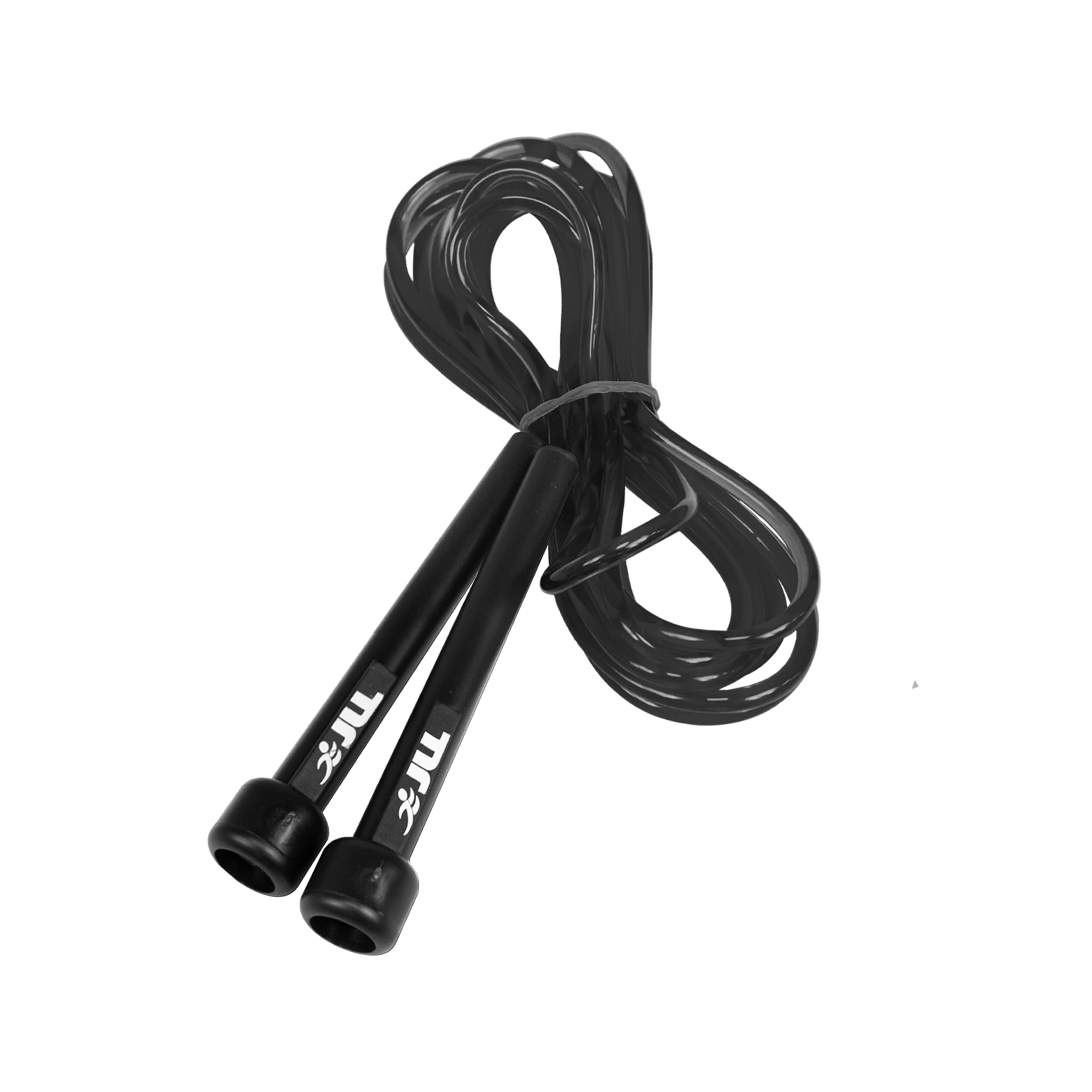 JLL Skipping Rope for Adults & Kids, Adjustable Jump Rope, 3m / 10ft Boxing Speed Rope for Cardio Workout - Black