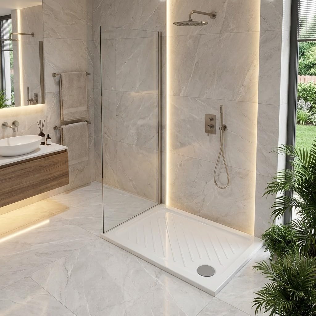 Piatto doccia rettangolare 70x90 cm in ceramica antiscivolo - Gemma 2 | Dolomite